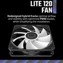 Abanico Rgb Cooler Master Mf120 Lite 120mm Pwm De 4 Pines Mfw-B2dn-17npa-R1 Negro