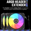Abanico Rgb Cooler Master Mf120 Lite 120mm Pwm De 4 Pines Mfw-B2dn-17npa-R1 Negro