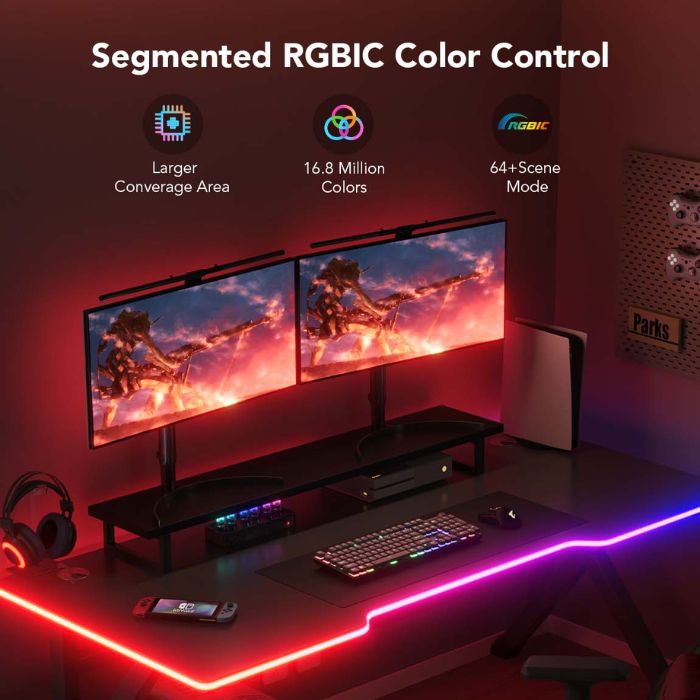 Cable De Luces Govee Led Neon Gaming Table - Wi-Fi 2,4 GHz, Bluetooth, 10 pies H61c3.