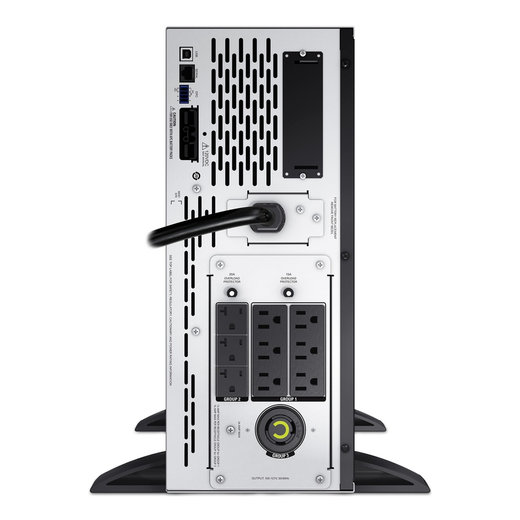 Batería de Respaldo APC Smart-UPS X 3000VA, Línea Interactiva, pantalla LCD, 6x NEMA 5-15R, 3x Nema 5-20R, 1x NEMA L5-30P, 2700watts, USB, Serial, Para Rack o Torre 4U.