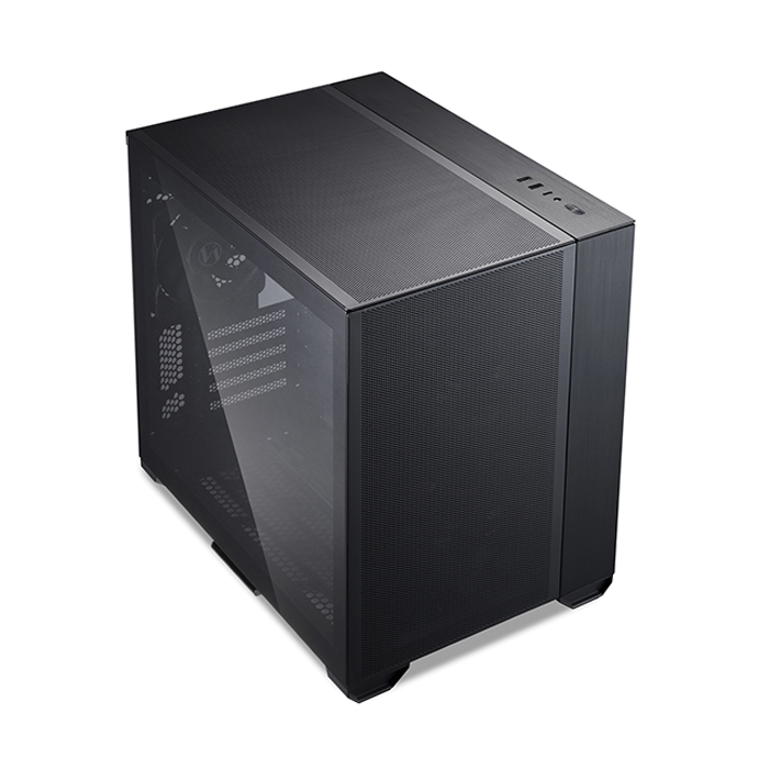 Case Gaming Lian Li O11 Air Mini Vidrio Templado 2 Ventiladores Frontales Y 1 Trasero G99.O11amx.00 Negro