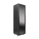 Gabinete de Torre VCOM D1242 Rack 42U -Puerta de vidrio, paneles laterales, abanico incluido, ancho 800 x profundidad 800 x altura 2000.