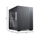 Case Gaming Lian Li O11 Air Mini Vidrio Templado 2 Ventiladores Frontales Y 1 Trasero G99.O11amx.00 Negro