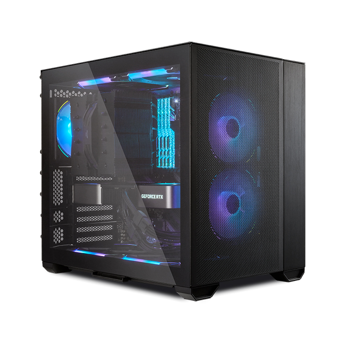 Case Gaming Lian Li O11 Air Mini Vidrio Templado 2 Ventiladores Frontales Y 1 Trasero G99.O11amx.00 Negro