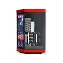 Case Hyte Y70 Touch Infinite Torre Media Vidrio Templado Con Pantalla Táctil De 14.5" Gen 2 Cs-Hyte-Y70ti-Rb Rojo/Negro