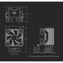 Enfriamiento De Aire Rgb Cooler Master Hyper 411 Nano Am5/Am4 Y Lga1851/1700 Entre Otros 1 Abanico 92 X 92 X 25.4 Mm Rr-H410-25pa-R1