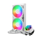 Enfriamiento Liquido Cooler Master Masterliquid 240 Core II White - Procesadores Am4/Am5 Y LGA 1851 / 1700 En Adelante, 240mm. Mlw-D24m-A18pa-Rw Blanco. MLW-D24M-A18PA-RW