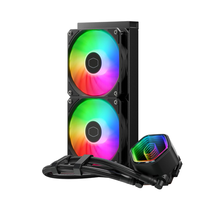 Enfriamiento Liquido Cooler Master Masterliquid 240 Core II - Procesadores Am4/Am5 Y LGA 1851 / 1700 En Adelante, 240mm. MLW-D24M-A18PA-R1