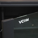 Gabinete de Torre VCOM D1242 Rack 42U -Puerta de vidrio, paneles laterales, abanico incluido, ancho 800 x profundidad 800 x altura 2000.