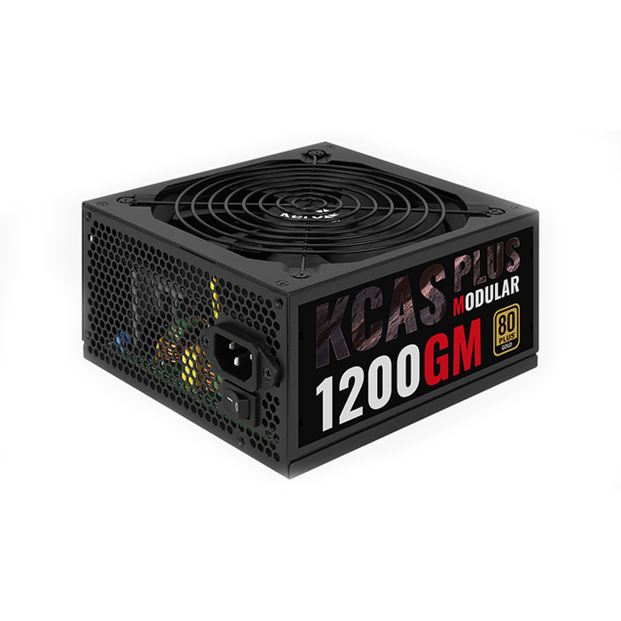 Fuente De Poder Aerocool KCAS Plus 1200GW - 1200 Watts, Silencioso 140mm, Semi-Modular. ACPG-KPK2FUC.12
