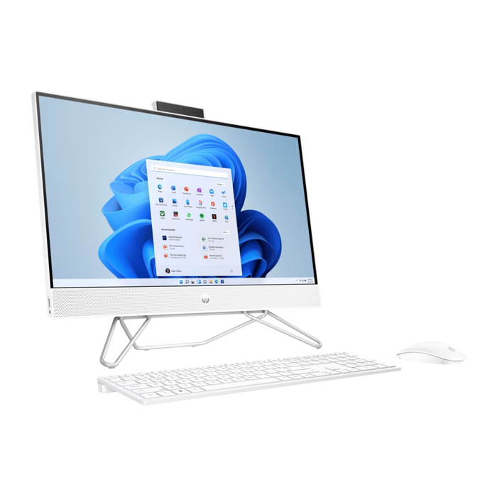 Computadora Todo en Uno HP b1010la AIO - Pantalla 23.8" FHD, Intel Core i3-1215U, 8GB DDR4, 512GB SSD, wifi, bluetooth, webcam, Windows 11 home español, Color Blanco.