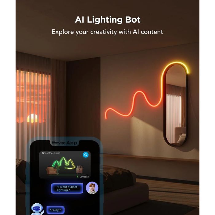 Luces Govee 5m Strip Support Matter Homekit,Google, Alexa, Smarthings, Blanca. H61d5101
