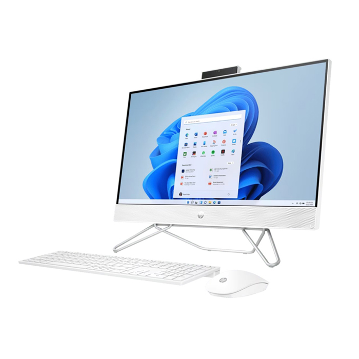 Computadora Todo en Uno HP b1010la AIO - Pantalla 23.8" FHD, Intel Core i3-1215U, 8GB DDR4, 512GB SSD, wifi, bluetooth, webcam, Windows 11 home español, Color Blanco.