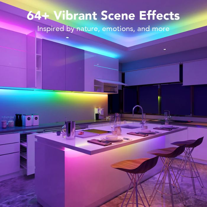 Luces Govee H612a Basic Wifi Rgbic + Bluetooth Led Strip With Protective Coating 5 Metros H612aad110m H618c
