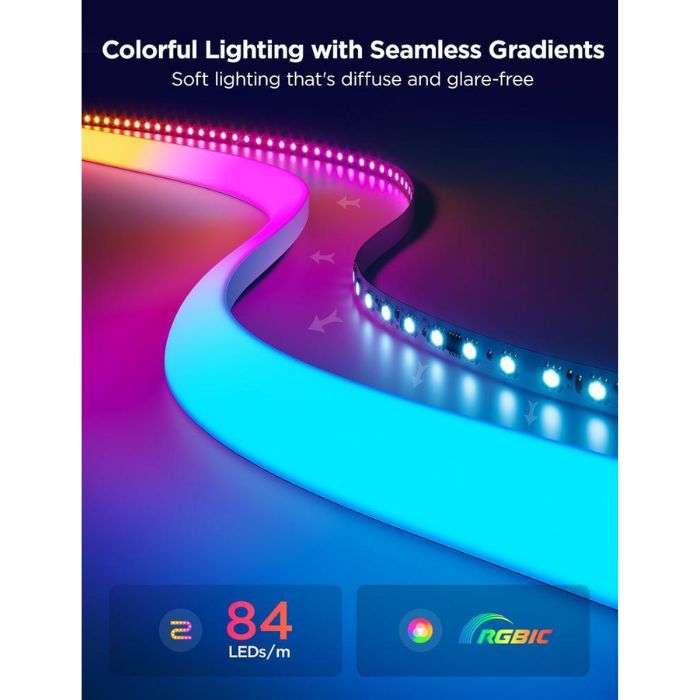 Luces Govee H6641 5m Neon Rope Light For Wall Lining H66411d1