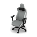 Silla Gamer Corsair TC-200, CF-9010045-W - Ajustable, material de cuerina, estructura de acero, apoyabrazos, color Gris / Blanco.