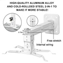 Soporte de Proyector O.E.M H600 - Para techo, Giro horizontal de 360°, extendible de 16-24 pulgadas, soporta 45lbs. H600