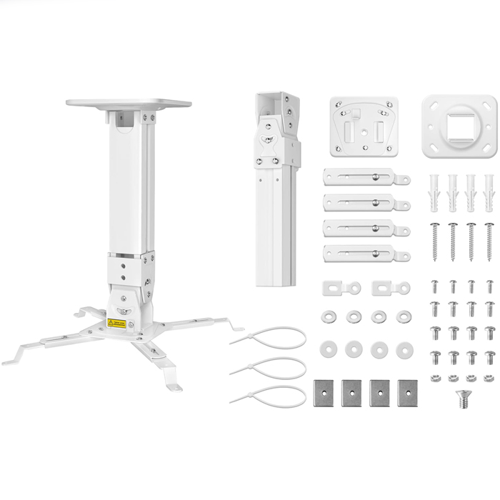 Soporte de Proyector O.E.M H600 - Para techo, Giro horizontal de 360°, extendible de 16-24 pulgadas, soporta 45lbs. H600