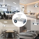 Soporte de Proyector O.E.M H600 - Para techo, Giro horizontal de 360°, extendible de 16-24 pulgadas, soporta 45lbs. H600