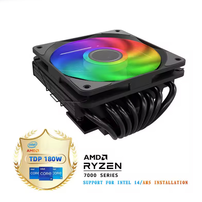 CPU COOLER HP-750V8 - CPU: AM4, AM5, LGA 1700, LGA 1200, LGA 115X . HP750V8-8