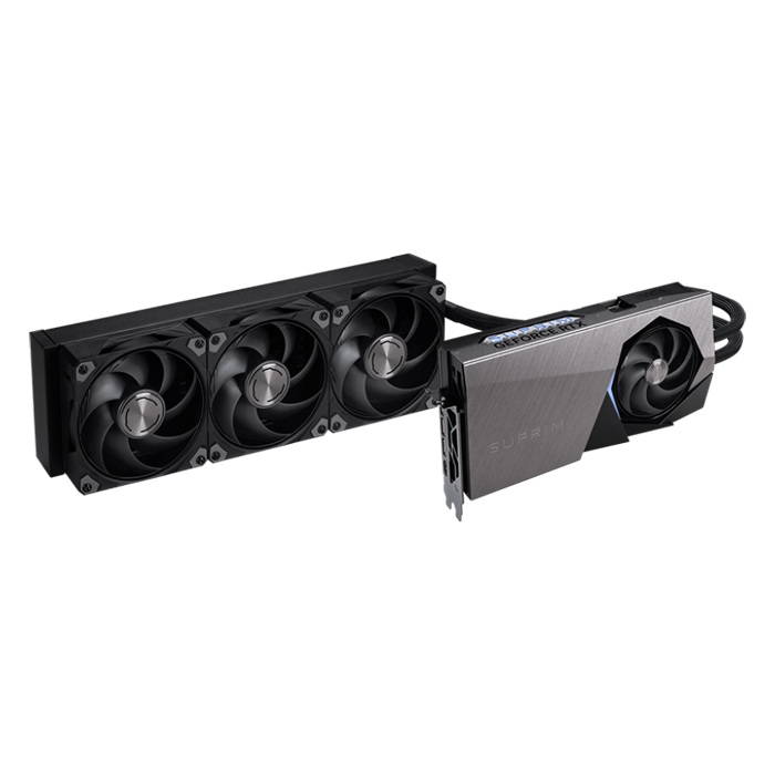 Tarjeta de video MSI GeForce GeForce RTX 5090 32G SUPRIM SOC - Capacidad de 32G, GDDR7, 512-bit, PCI Express® Gen 5 x16, 1x HDMI™ 2.1b, 3x DisplayPort(v2.1a), 3x abanicos. GeForce RTX 5090 32G SUPRIM  LIQUID SOC