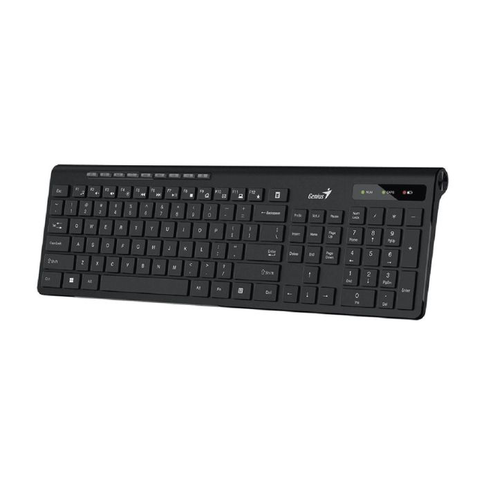 Teclado Genius Slimstar Kb-7230 - Inalambrico, Con Receptor Español, Negro. 31310021401.