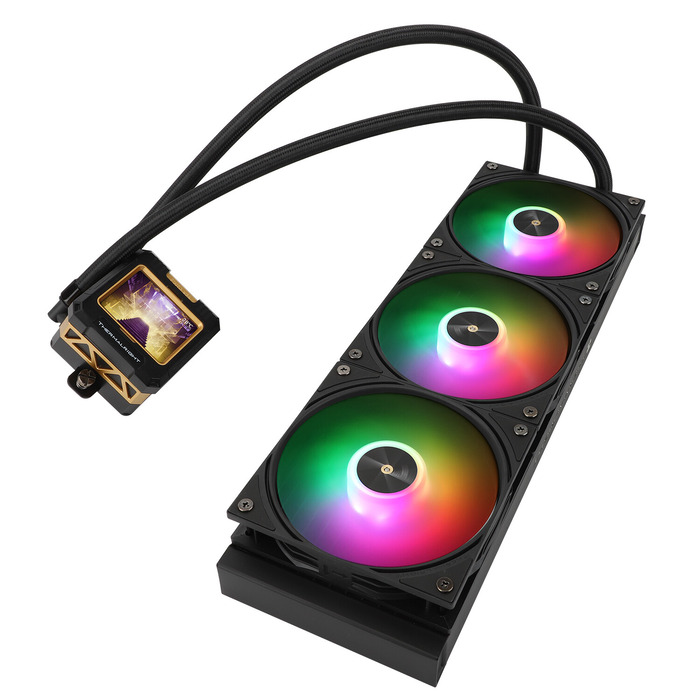 Enfriamiento Líquido Thermalright Frozen Warframe 360 BLACK ARGB - 360mm, 3000 RPM,  70.84 CFM, Socket AM4/AM5/115X/1200/1700/1851/2011/2066