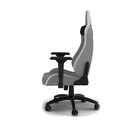 Silla Gamer Corsair TC-200, CF-9010048-W - Ajustable, tela suave y transpirable, estructura de acero, apoyabrazos, color Gris / Blanco.