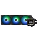 Enfriamiento Líquido Thermalright Frozen Warframe 360 BLACK ARGB - 360mm, 3000 RPM,  70.84 CFM, Socket AM4/AM5/115X/1200/1700/1851/2011/2066