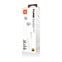 Audifono JBL Tune 310C - Auriculares intra auditivos con cable de alta resolución, cable plano sin enredos, Tipo C, Blanco. JBLT310CWHTAM