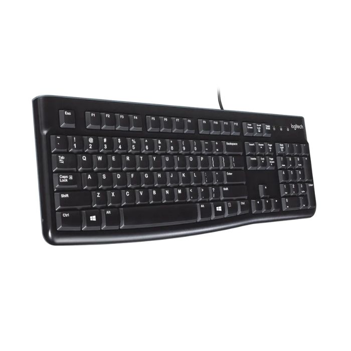 Teclado Logitech K120 Membrana Alámbrico Español 920-004422 Negro