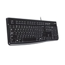 Teclado Logitech K120 Membrana Alámbrico Español 920-004422 Negro