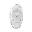 Mouse Gaming Rgb Genius Scorpion M8250 - Inalambrico, Bluetooth, Receptor USB, 6 Botones, Hasta 3200 DPI, Blanco. 31060001400.