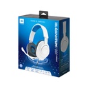Audifono JBL Quantum 100 Gaming con cable y micrófono desmontable, Tipo 3.5mm, Compatible con Playstation, Xbox, Nintendo Switch, Color Blanco con Azul. JBLQ100PWHTBLUAM