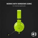 Auricular Razer Gaming Kaira X - Audífono alámbrico gamer, Xbox/PC mediante conexión de 3.5 mm, Color verde. RZ04-03970600-R3U1