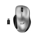 Mouse Genius Rs2 Ergo 8200s Inalambrico Con Receptor Tipo C 31030029404 Plateado