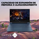 Laptop HP Victus Gaming 15-fa0022la - 15.6", Core i5-12450H, 16GB DDR4-3200,  512GB SSD, RTX3050 4 GB, Windows 11 Home Spanish, Azul. A14LDLA#ABM