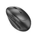 Mouse Genius Vertical Ergo 8350s - Inalámbrico, Bluetooth, 2.4GHz, 1600 DPI, Gris Oscuro. 31030041400.