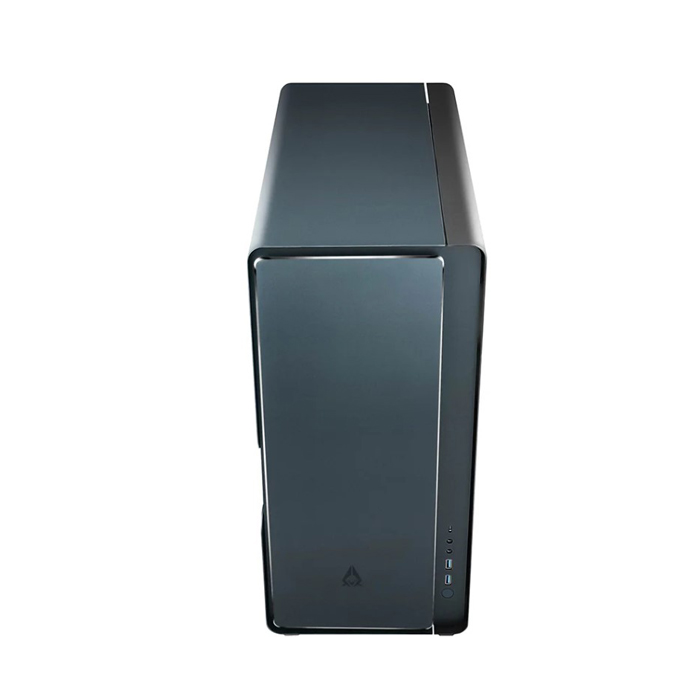 Caja Gaming ATX AZZA Cast 808 - Construcción en aluminio, conectores 2x USB 3.0 / 1x USB-C, HD Audio, 1x abanico de 120mm ARGB Posterior, color negro.