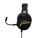 Auricular Thonet & Vander Gaming Vx70 - Audífono con micrófono, Alambrico 3.5mm, control de volumen, Encendido y Apagado, Color Negro/Amarillo. HK096-03563