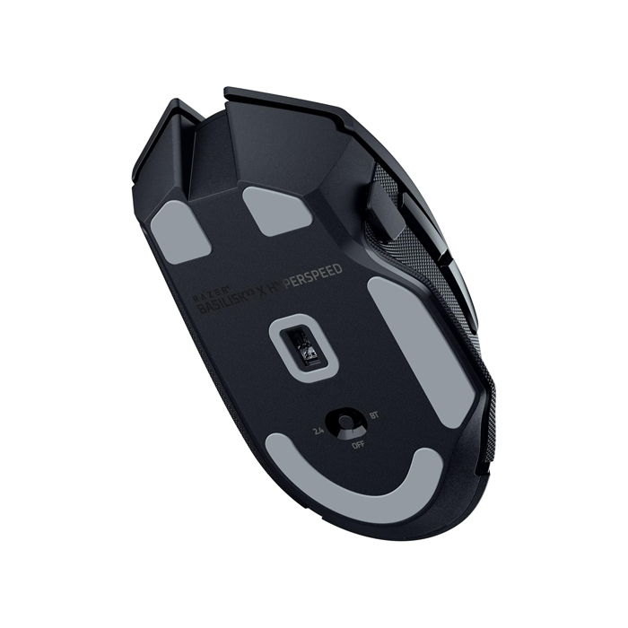 Mouse Razer Basilik V3 X Hyperspeed - Inalámbrico, personalizable para juegos: interruptores mecánicos Gen-2, 5G Sensor óptico avanzado de 18K PPP, RGB. Rz01-04870100-R3u1