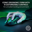 Mouse Razer Basilik V3 X Hyperspeed - Inalámbrico, personalizable para juegos: interruptores mecánicos Gen-2, 5G Sensor óptico avanzado de 18K PPP, RGB. Rz01-04870100-R3u1