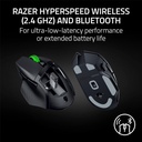 Mouse Razer Basilik V3 X Hyperspeed - Inalámbrico, personalizable para juegos: interruptores mecánicos Gen-2, 5G Sensor óptico avanzado de 18K PPP, RGB. Rz01-04870100-R3u1