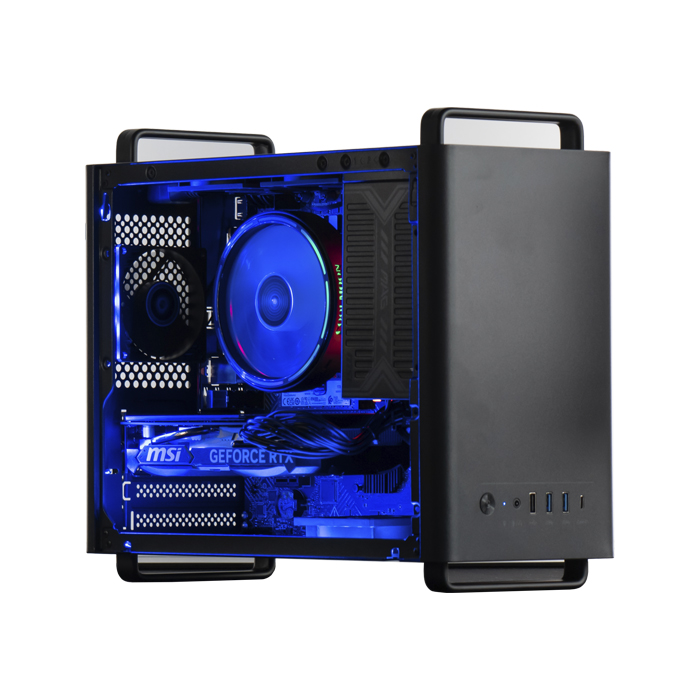 Computador i7 Mini Gaming - Intel Core i7-12700 4.90 GHz Turbo, Nvidia Geforce 4060 8GB GDDR6, 1TB SSD Nvme M.2, 16GB RAM DDR5 5600Mhz, Teclado, Mouse, Bocina, Windows 11 Pro Español - MJK Gaming i7