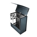 Caja Gaming ATX AZZA Cast 808 - Construcción en aluminio, conectores 2x USB 3.0 / 1x USB-C, HD Audio, 1x abanico de 120mm ARGB Posterior, color negro.