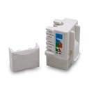 Conector VCOM NM206 - Conector cat6 UTP (Keystone Jack) RJ-45.