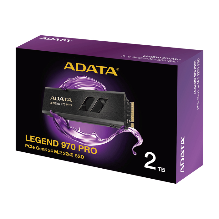 Unidad de Estado Solido(SSD) A-Data Legend 970 PRO - Capacidad de 2TB, 3D NAND, 14 000MB/s de lectura, 11 000MB/s de escritura, PCIe Gen5 x4 M.2 2280. SLEG-970P-2TCI