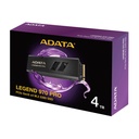 Unidad de Estado Solido(SSD) A-Data Legend 970 - Capacidad de 4TB, 3D NAND, 14000MB/s de lectura, 11000MB/s de escritura, PCIe Gen5x4, M.2 2280. SLEG-970P-4TCI