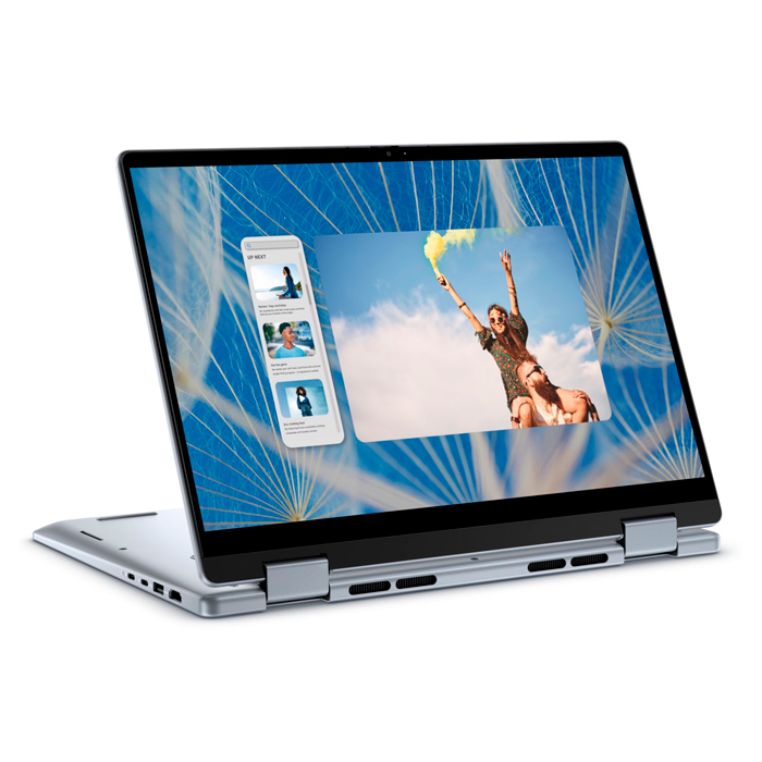 Laptop Dell Inspiron 7440 - 14" Full HD (2 en 1) Pantalla Táctil, Intel Core i5-120U, 8GB DDR5, 512GB SSD, Webcam, WiFi, Bluetooth, Gráficos Iris Xe, Windows 11 Home Ingles, Color: Azul hielo. I7440-5311BLU-PUS