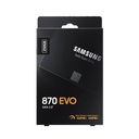 Unidad de Estado Sólido (SSD) Samsung 870 EVO - De 2.5", con capacidad de 250GB, V-NAND, 560MB/s de lectura, 530MB/s de escritura, SATA III 6Gb/s.